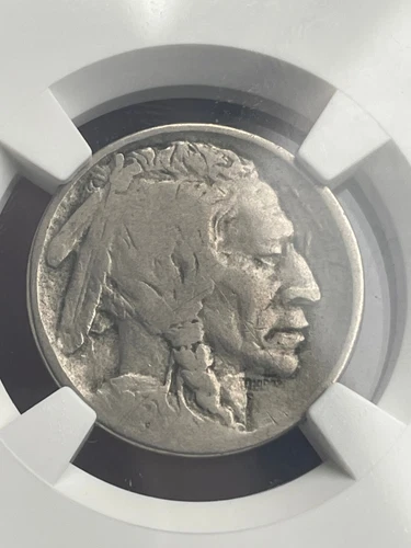 1913 S Buffalo Nickel 5 Cent Piece- Type 2, T2, Var 2, NGC Certified, VG Details