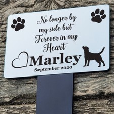 Personalisierter LABRADOR Hund Denkmal Grabmal Plakette Marker LASER Gravur 