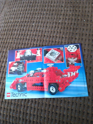 Lego Technic  Instruction Manual Book. (See cover page for model) 