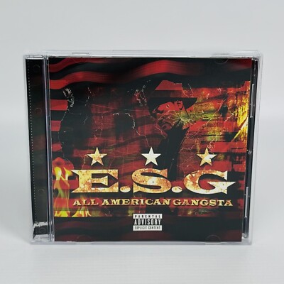 ESG x All American Gangsta CD 2004 SUC E.S.G. Fat Pat Slim Thug Bun B Swift RARE