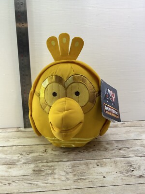 Angry Birds Star Wars C-3PO Plüschtier Kuscheltier 8 Zoll Neu mit Etikett Kostenloser Versand