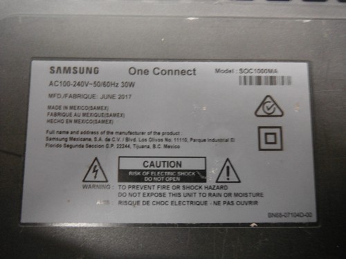Samsung BN96-44667A One Connect Box Modelo No. SOC1000MA * 30 días de garantía - Imagen 7 de 7