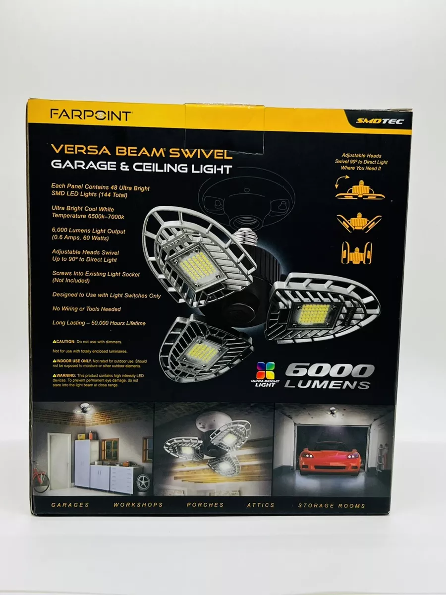 Versa beam swivel garage light deals