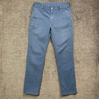 Levi's Commuter 511 Jeans Mens 32x32 Slim Fit Blue Reflective Cuff Chino Pants