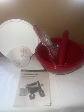 Tupperware Kids Mini Baking Set New-RED Mini That  s A Bowl, Measuring Cup Pin