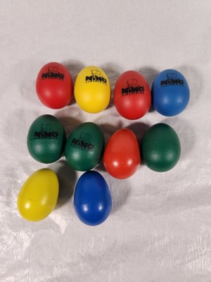 Nino Percussion Egg Shaker Maracas 10 Piece Lot Music 