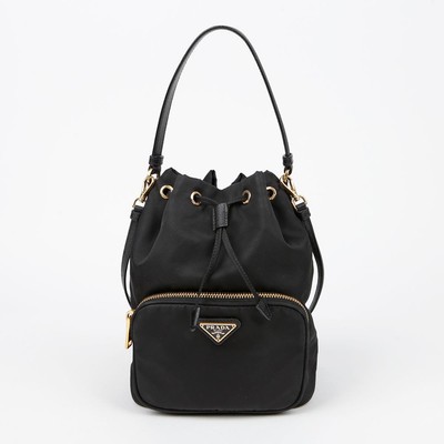 Prada 1BH038 Duet Bucket Tote Shoulder Bag 144292419