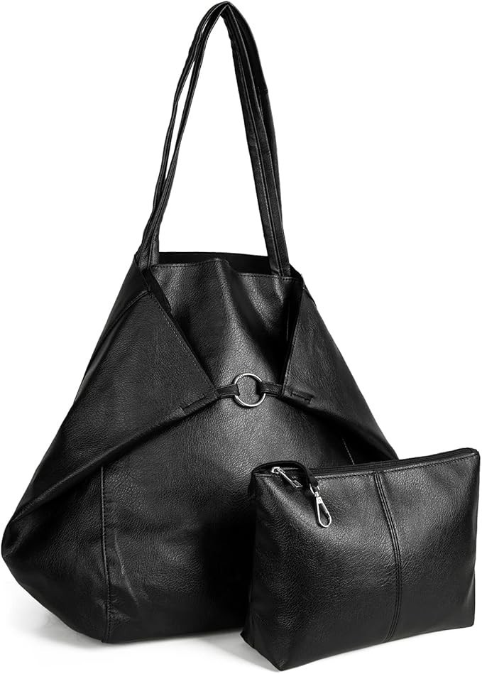 Borsa shopping tote in pelle borsa hobo oversize per ragazze libri con marsupio piccolo