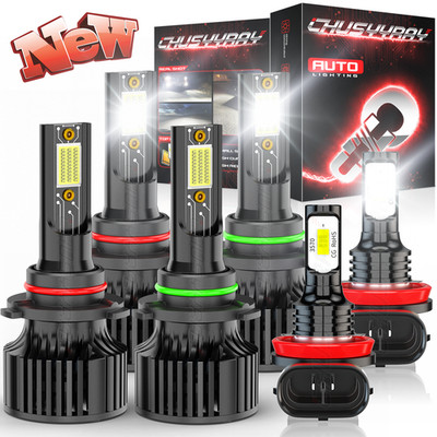 For Mitsubishi Outlander 2007-2013 LED Headlight High Low Beam+Fog Light Bulbs