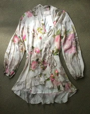 ROCOCO SAND multicolor floral lined 100% silk Melody dress NWT! Women’s M $317