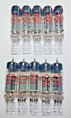 10 pcs NEW E80CC Tungsram AUDIO TUBES , O-Getter Same Code