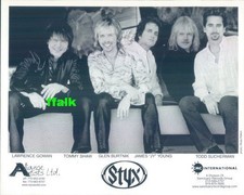 Press Photo: STYX 8x10 B&W