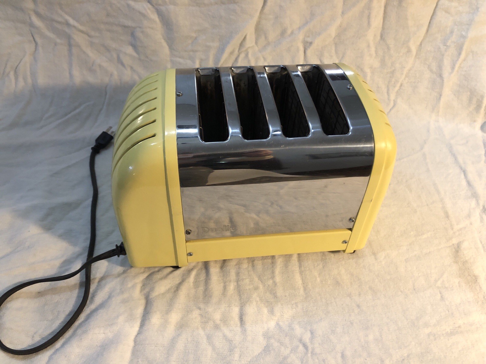 Dualit 4 Slice Toaster 120v 1800w Made In England Rare Yellow Chrome 