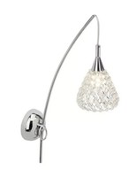 Led Wandleuchte Wandlampe Flurlampe Wand Spot Strahler Chrom Metall Kunststoff
