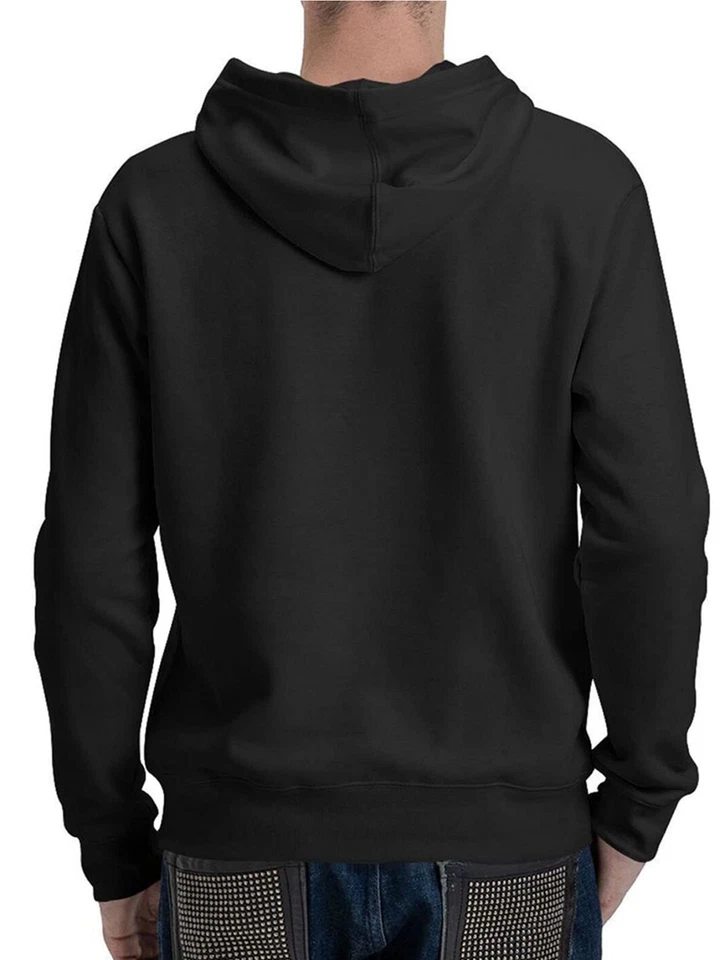 Sudadera con capucha informal lavada a máquina, holgada para hombre con estampado de calavera - poliéster Foto 3 de 4