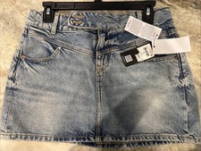 guess vintage denim mini skirt Sz 27
