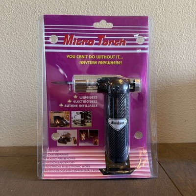 Micro Torch MT-3 Butane Fillable Torch for Home Use - Portable & Lightweight