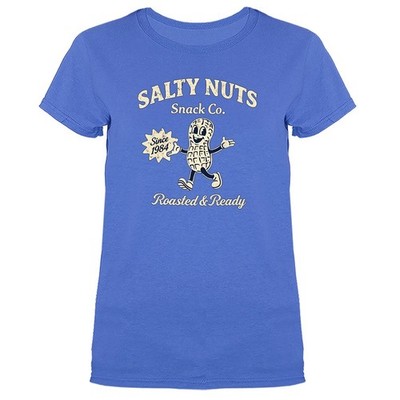 Vintage Peanut Snack Co Salty Nuts Funny Sarcastic Women's  T-shirt