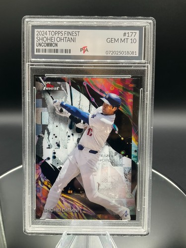2024 Topps Finest #177 Shohei Ohtani "UNCOMMON" Dodgers ~GEM MINT PTA 10🔥