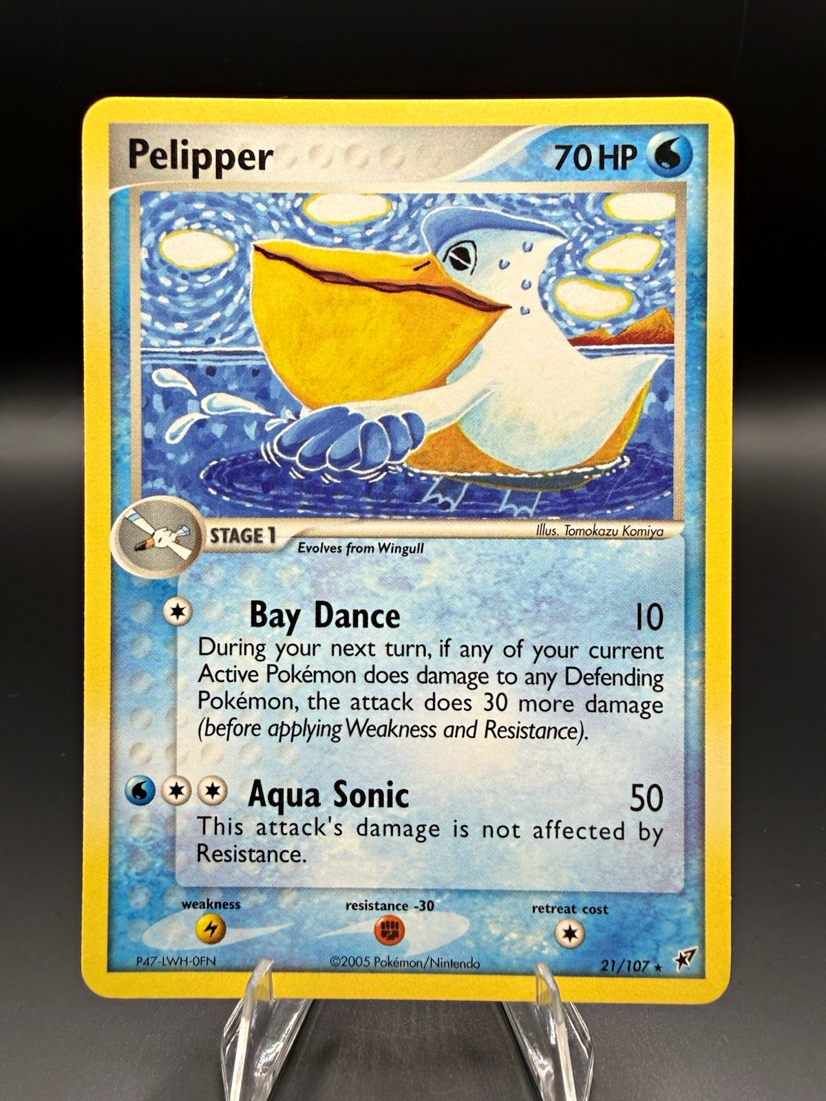 Pokémon TCG- Pelipper 21/107 EX Deoxys 2005, Rare
