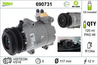 Valeo Kompressor Klimaanlage Klimakompressor FüR Ford Focus III Turnier