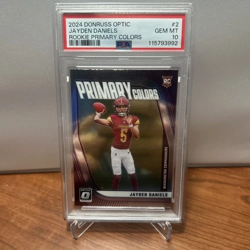 2024 Panini Donruss Optic - Rookie Primary Colors Jayden Daniels #2 (RC) PSA 10