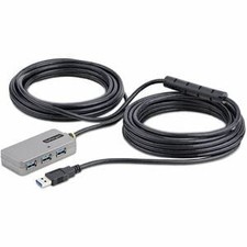 Image of Startech Usb Hub Usb 3.2 Gen 1 Type A Silver Black 4 Total Usb PortS