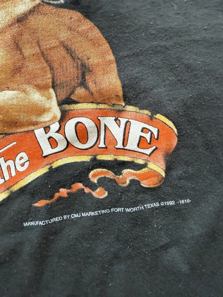 RARO DE COLECCIÓN 92 NOS 3D Emblema MOTERO AMERICANO CERBERUS BAD TO BONE HARLEY Talla XL Foto 3 de 4