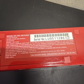 Red Nintendo Wii Console 25th Anniversary RVL-001 USA Console Only - READ DESC