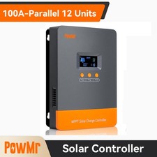 100A MPPT Solar Battery Panel Charge Controller 12V/24V/36V/48V Auto Parallel 12