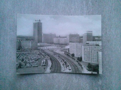AK Berlin ALEXANDERPLATZ mit Straße Neubauten Siedlung ROBUR IKARUS IFA H6 BUS