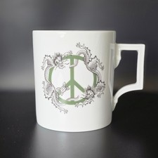 Meissen Becher Ming Drache Peace Friedenszeichen Henkelbecher 1. Wahl