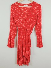 FAITHFULL THE BRAND | Womens Butterflies Print Wrap Dress [ Size AU 8 or US 4 ]