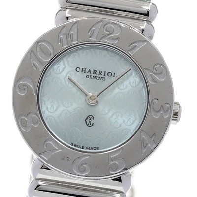 Women's Watch Philippe Charriol Saint Tropez Quartz Blue Analog Wristwatch used