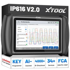 Xtool Scanner Ip616 V2.0 Car Diagnostic Tool Bidirectional Key Programmer Fca