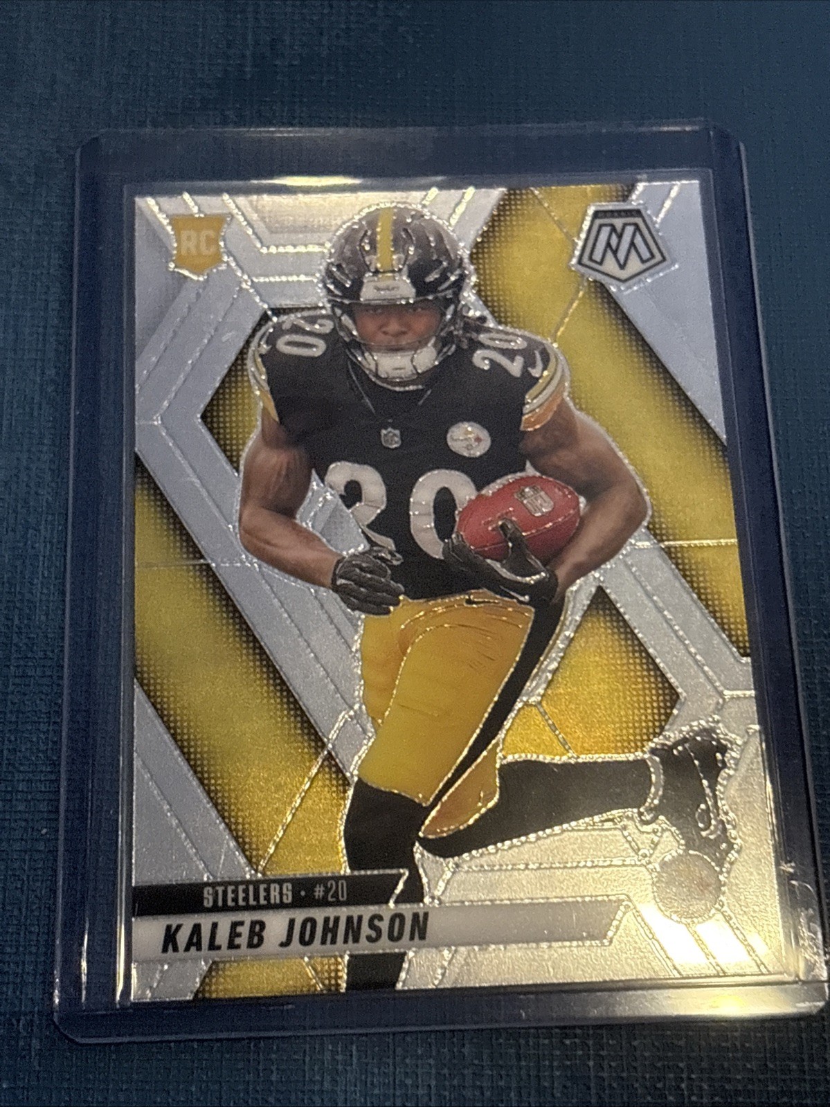 2025 Panini Mosaic Kaleb Johnson #315 Silver RC Rookie Steelers