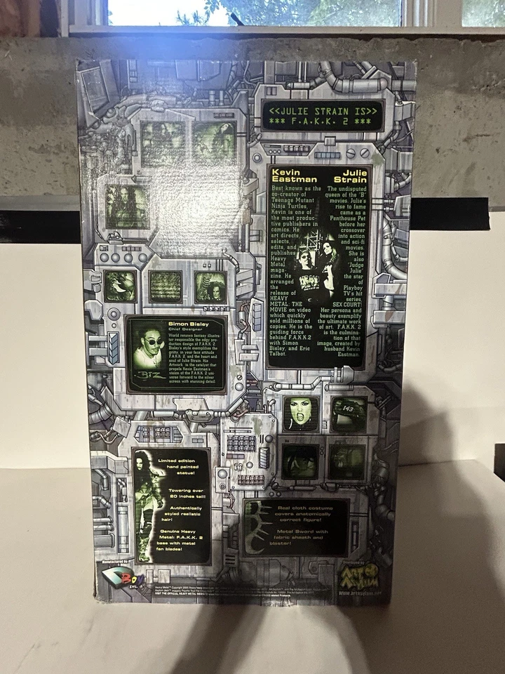 ART Asylum Heavy Metal 2000 FAKK2 Estatua Simon Bisley Julie Strain Kevin Eastman Foto 4 de 4