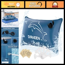 Heavy Duty 4x8 Pool Pillow for Above Ground Winter Cover, Durable PVC, 6 Ropes