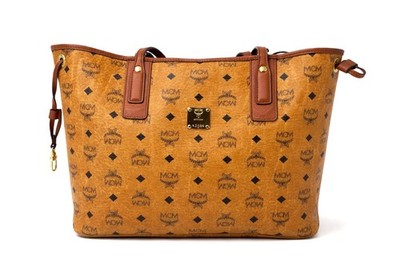 MCM Liz Reversible Shopper Bag Tasche Handtasche Henkeltasche Cognac Medium Leo