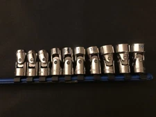 MATCO Tools 10pc 3/8" Drive 10mm-19mm Metric Chrome Swivel Socket Set SBUM106R