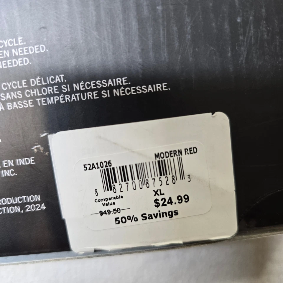 Kenneth Cole Lounge Set Men's XL Long Sleeve T-Shirt Jogger Pant Red Black NEW - Image 3 of 3