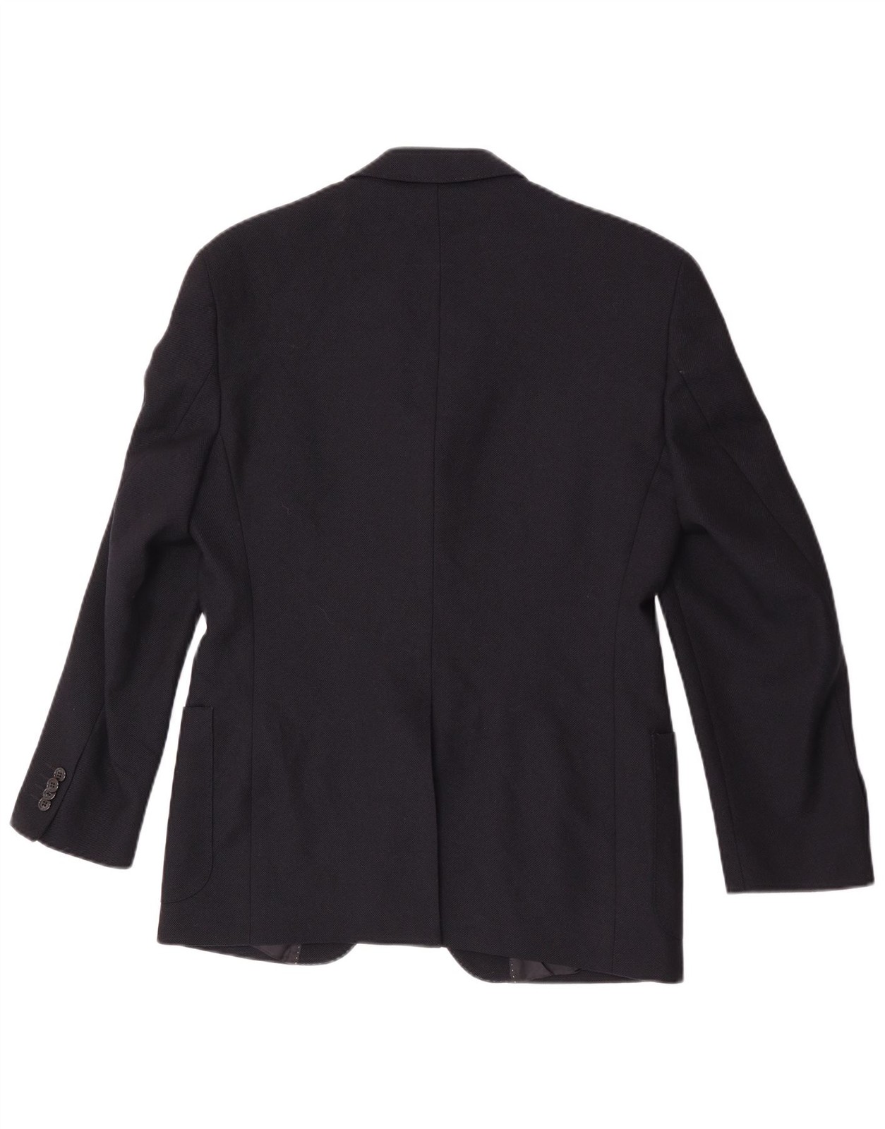 Seventy Mens 3 Button Blazer Jacket IT 46 Small Navy Blue Virgin Wool EJ15 - second product detail image