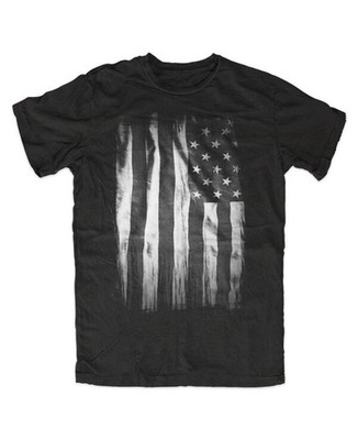 NEW US Flagge-T-Shirt schwarz United States of America,USA, Stars Stripes