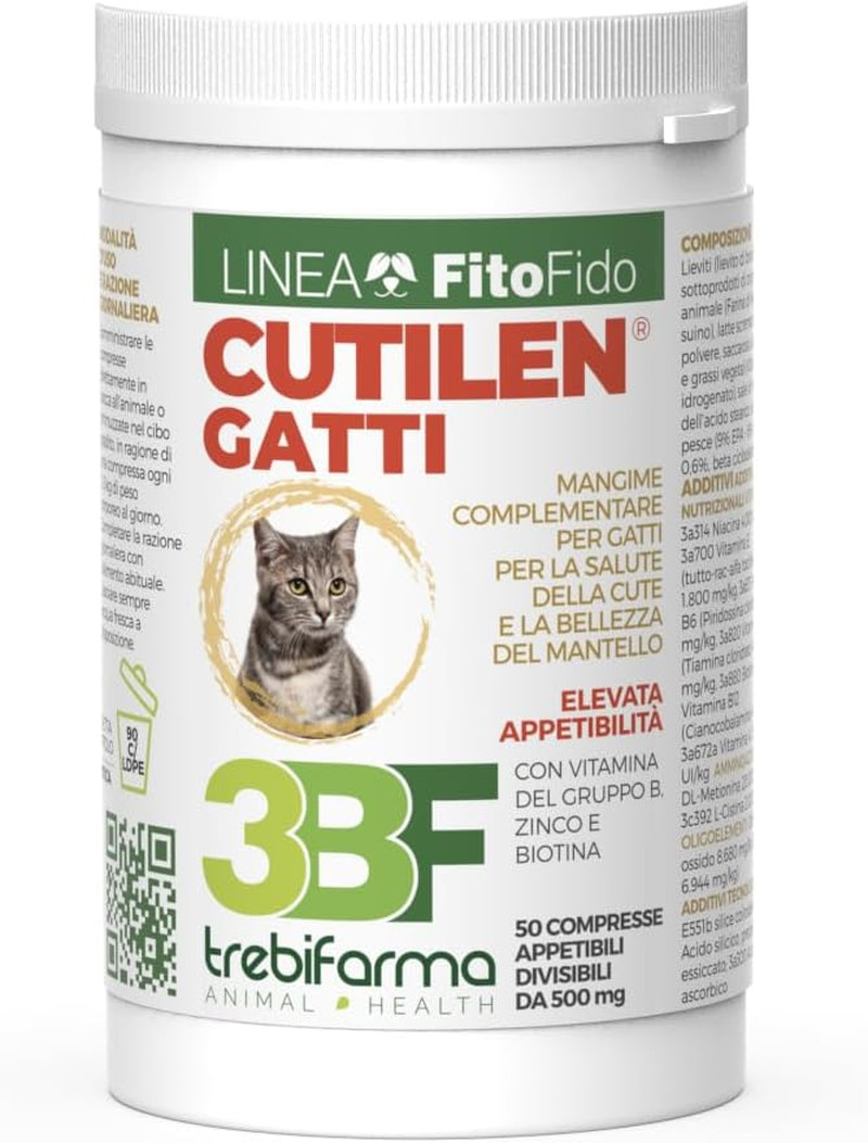 Cutilen Gatti 50 compresse - Il Benessere Naturale della Cute Felina