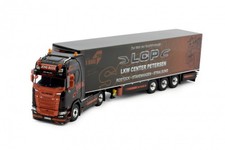 Scania Kühlkoffersattelzug der Spedition "Jens Bode" 