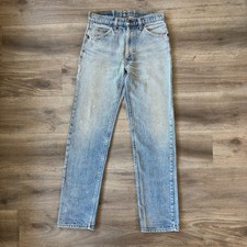 30x31 Vintage Levi s 505 Jeans 1990s light wash orange tab straight fit