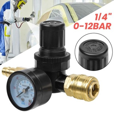 1/4 Zoll Druckminderer Druckluft EU-Standard Druckminderer 4 Löcher Druckregler