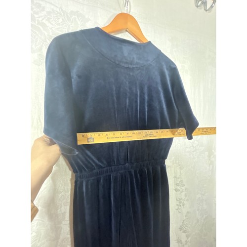 Saturday Sunday Anthropologie Jumpsuit XS Navy Blau Samt Cross Front - Bild 8 von 12