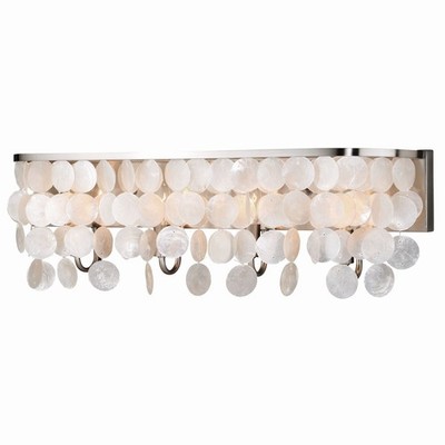 Elsa 4-Light Bathroom Light in Transitional Style 9 Inches Tall and 28 Inches