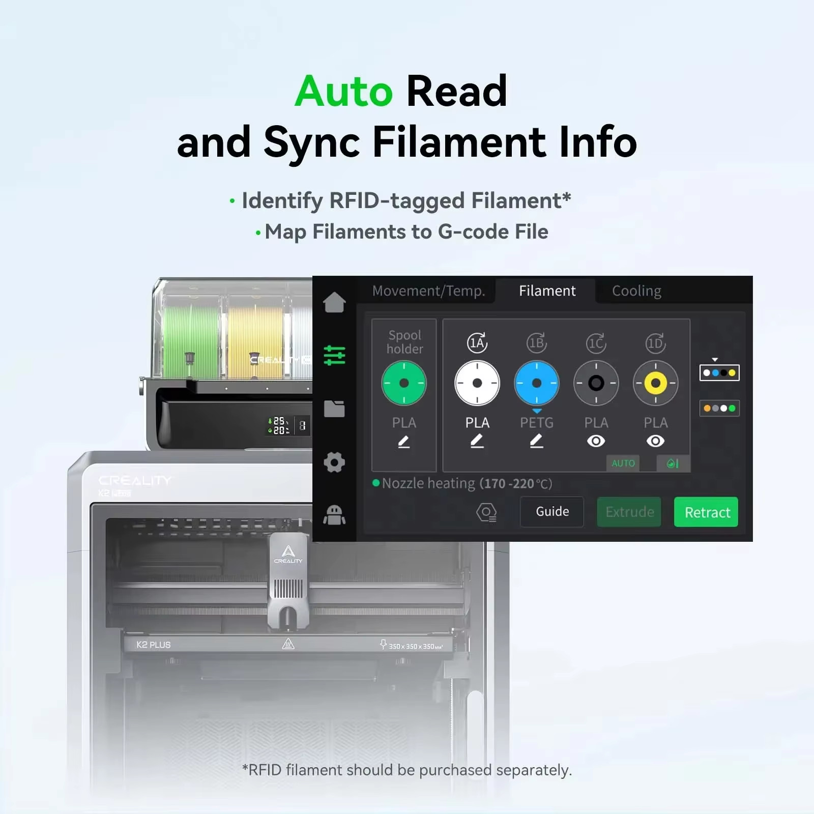 Creality CFS -Creality Filament System Multicolor 3D Printer Filament System Sup